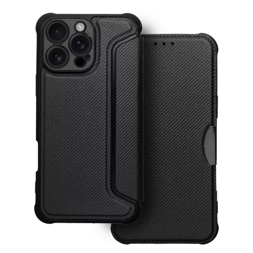 RAZOR Book iPhone 16 Pro Max tok, fekete