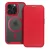 SMART MAG Book case MagSafe iPhone 16 Pro Max tok, piros