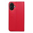SMART CASE Book iPhone 16 tok, piros