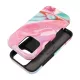 FORCELL F-PROTECT Mirage case MagSafe iPhone 16 PRO márványtok, mentazöldás tok, rózsaszín
