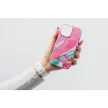 FORCELL F-PROTECT Mirage case MagSafe iPhone 16 PRO márványtok, mentazöldás tok, rózsaszín
