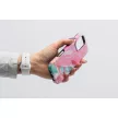 FORCELL F-PROTECT Mirage case MagSafe iPhone 16 PRO márványtok, mentazöldás tok, rózsaszín