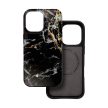 FORCELL F-PROTECT Mirage case MagSafe iPhone 16 márványtok, mentazöldás tok, fekete