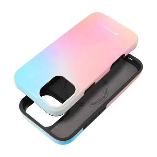 FORCELL F-PROTECT Mirage case MagSafe iPhone 16 PLUS tok, rózsaszíny tok, kék tok, színes