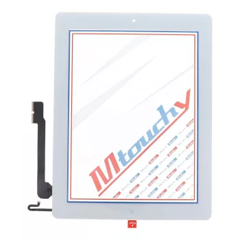  MUSTTBY Érintőképernyő + hátlapi matrica + Home iPAD 4 (fehér)