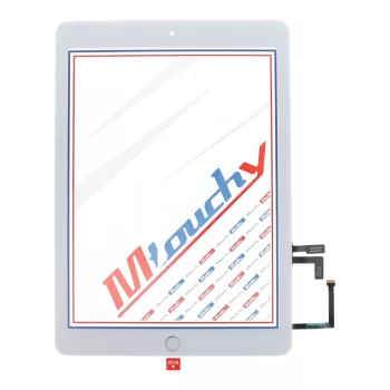   MUSTTBY Érintőképernyő + hátlapi matrica + Home iPAD 5 (fehér)