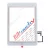 MUSTTBY Érintőképernyő + hátlapi matrica + Home iPAD 5 (fehér)