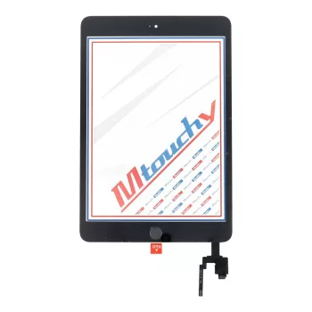   MUSTTBY Érintőképernyő + hátlapi matrica + Home iPAD Mini 3 (fekete)