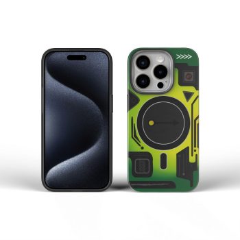   FORCELL F-PROTECT Levels Dual Layer 4D technology, Miliatry Drop-Test MagSafe iPhone 16 PLUS tok, zöld