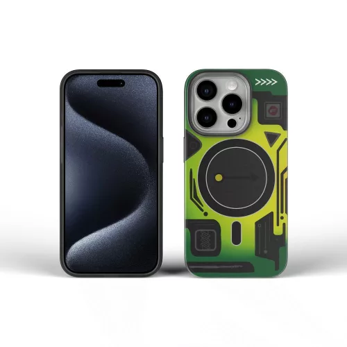 FORCELL F-PROTECT Levels Dual Layer 4D technology, Miliatry Drop-Test MagSafe iPhone 16 PLUS tok, zöld