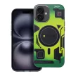FORCELL F-PROTECT Levels Dual Layer 4D technology, Miliatry Drop-Test MagSafe iPhone 16 PLUS tok, zöld