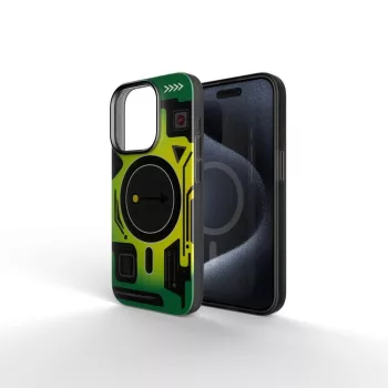   FORCELL F-PROTECT Levels Dual Layer 4D technology, Miliatry Drop-Test MagSafe iPhone 16 PRO MAX tok, zöld