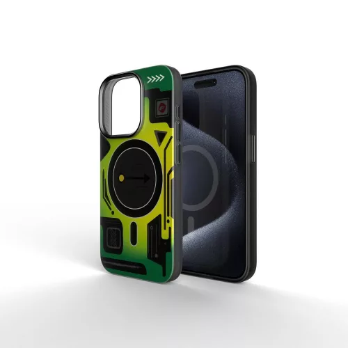 FORCELL F-PROTECT Levels Dual Layer 4D technology, Miliatry Drop-Test MagSafe iPhone 16 PRO MAX tok, zöld