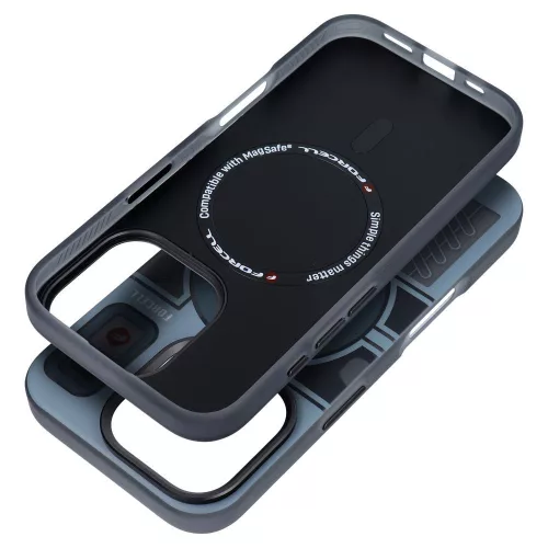 FORCELL F-PROTECT Levels Dual Layer 4D technology, Miliatry Drop-Test MagSafe iPhone 16 PRO MAX tok, szürke