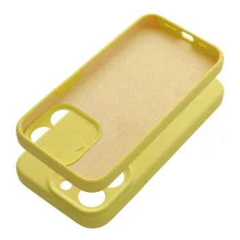 Case SILICONE 2mm iPhone 16 Pro tok, sárga