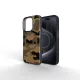 FORCELL F-PROTECT Levels Dual Layer 4D technology, Miliatry Drop-Test MagSafe iPhone 16 PRO MAX tok, terepmintás tok, barna