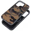 FORCELL F-PROTECT Levels Dual Layer 4D technology, Miliatry Drop-Test MagSafe iPhone 16 PRO MAX tok, terepmintás tok, barna