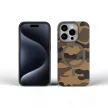 FORCELL F-PROTECT Levels Dual Layer 4D technology, Miliatry Drop-Test MagSafe iPhone 16 PRO MAX tok, terepmintás tok, barna