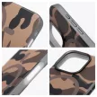 FORCELL F-PROTECT Levels Dual Layer 4D technology, Miliatry Drop-Test MagSafe iPhone 16 PRO MAX tok, terepmintás tok, barna