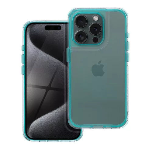 MATRIX CLEAR Case iPhone 16 PLUS tok, mentazöld