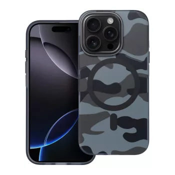   FORCELL F-PROTECT Levels Dual Layer 4D technology, Miliatry Drop-Test MagSafe iPhone 16 PRO tok, terepmintás tok, fekete