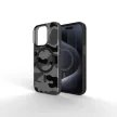 FORCELL F-PROTECT Levels Dual Layer 4D technology, Miliatry Drop-Test MagSafe iPhone 16 PRO tok, terepmintás tok, fekete