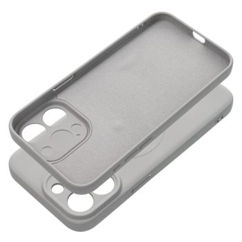   SILICONE MAG COVER case MagSafe IPHONE 16 Pro titanium tok, szürke