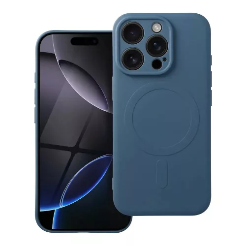 SILICONE MAG COVER case MagSafe iPhone 16 Pro tok, kék