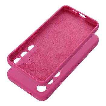 Case SILICONE 2mm Samsung Galaxy S24 FE tok, rózsaszín