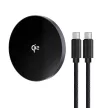FORCELL F-ENERGY Smart Charge Qi2 15W vezeték nélküli töltő with 150cm detachable kábel compatible with MagSafe , ezüst