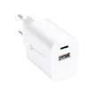 FORCELL F-ENERGY TFK-TC-35WPD hálózati töltő Type C + USB A PD QC4.0 3A 35W, fehér