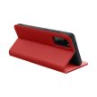 SMART PRO Book leather case Samsung Galaxy S24 FE tok, piros