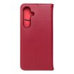 SMART PRO Book leather case Samsung Galaxy S24 FE tok, piros