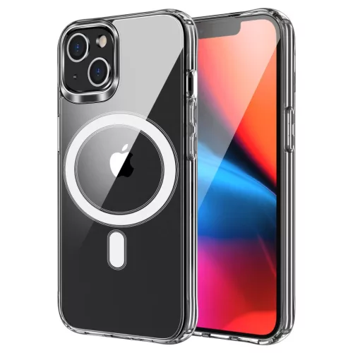 CLEAR MAG COVER case camera protection MagSafe iPhone 16 Plus tok, átlátszó