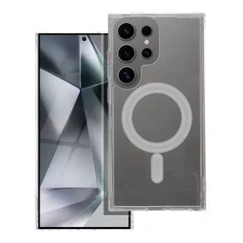  CLEAR MAG COVER case compatible with MagSafe Samsung Galaxy S25 tok, átlátszó