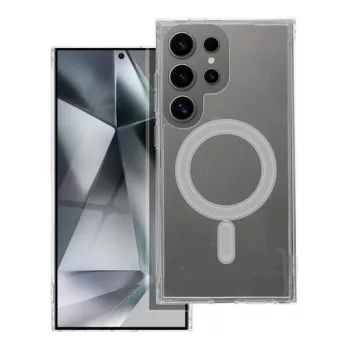   CLEAR MAG COVER case compatible with MagSafe Samsung Galaxy S25 Ultra tok, átlátszó