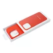 LEATHER MAG COVER case Samsung Galaxy S25 PLUS tok, piros