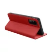 SMART PRO Book leather case Samsung Galaxy S25 Ultra tok, piros