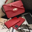 SMART PRO Book leather case Samsung Galaxy S25 Ultra tok, piros