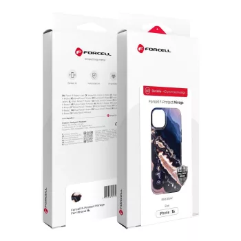   FORCELL F-PROTECT Mirage, Military Drop-Tested case MagSafe IPHONE 15 tok, arany island tok, színes