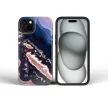 FORCELL F-PROTECT Mirage, Military Drop-Tested case MagSafe IPHONE 15 tok, arany island tok, színes