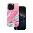 FORCELL F-PROTECT Mirage, Military Drop-Tested case MagSafe IPHONE 15 tok, rózsaszín marble tok, színes