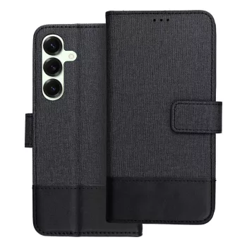 GOMMA Book Samsung Galaxy S25 tok, fekete