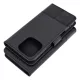GOMMA Book Samsung Galaxy S25 Ultra tok, fekete