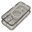 CLEAR MAG COVER case camera protection MagSafe iPhone 16 glitter tok, fekete
