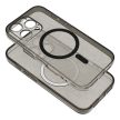 CLEAR MAG COVER case camera protection MagSafe iPhone 16 glitter tok, fekete