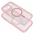 CLEAR MAG COVER case camera protection MagSafe iPhone 16 PRO glitter tok, rózsaszín
