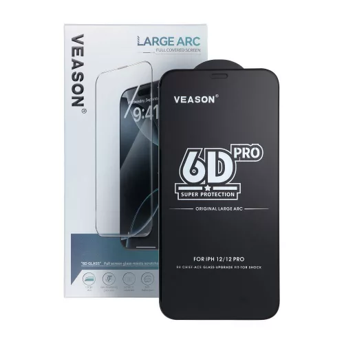6D Pro Veason Glass iPhone 12 / 12 Pro edzett üvegfólia
