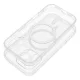 CLEAR MAG COVER case camera protection MagSafe IPHONE 14 tok, átlátszó glitter