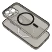 CLEAR MAG COVER case camera protection MagSafe IPHONE 14 Pro Max tok, fekete glitter